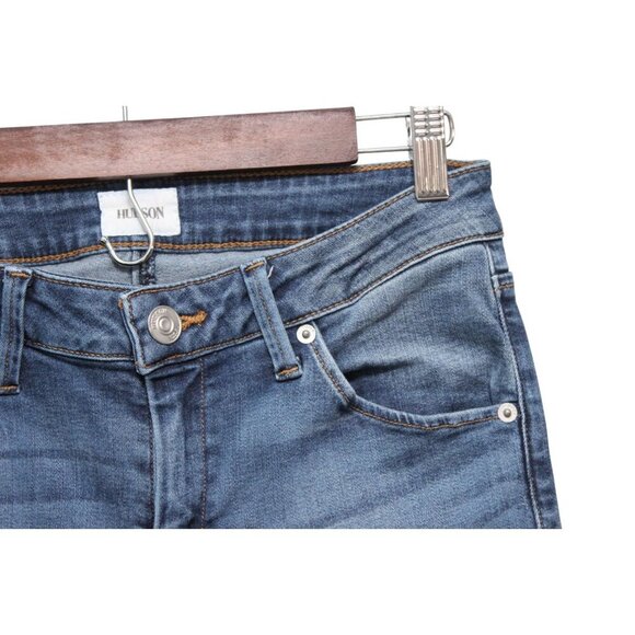 Hudson Jeans Size 28 Bacara Straight Leg Flood Rolled Cuff Flap Pockets Stretch - Picture 6 of 12